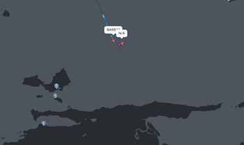 Les avions, détectés par les trackers