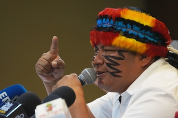 Le chef autochtone Marlon Vargas