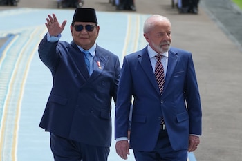 Prabowo, qui s'est rendu au Brésil