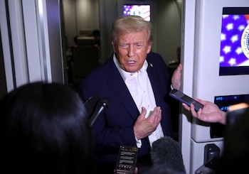 Donald Trump dans les airs