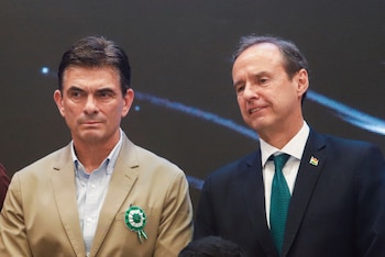 Rodrigo Paz avec son