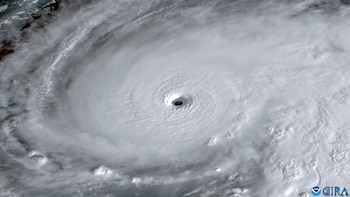 Une vue satellite montre