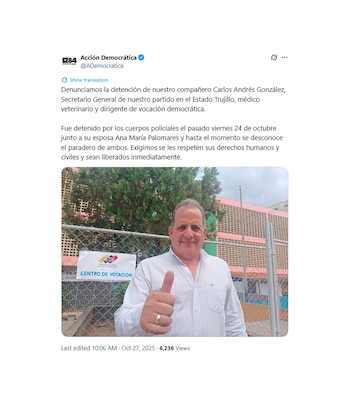 Le message de l’Action Démocratique
