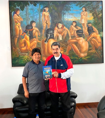 Nicolas Maduro et Evo Morales.