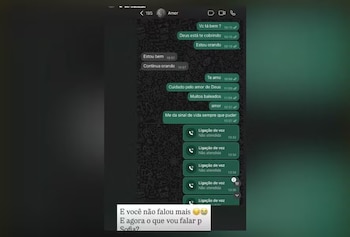 Conversation WhatsApp entre