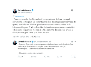 Les messages de Carlos Bolsonaro