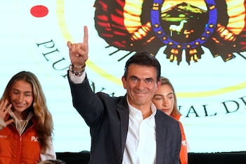 Le candidat à la présidentielle Rodrigo Paz