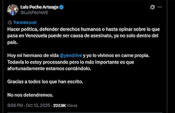 Message de Luis Peche