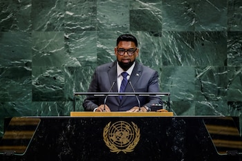 Irfaan Ali a parlé dans le