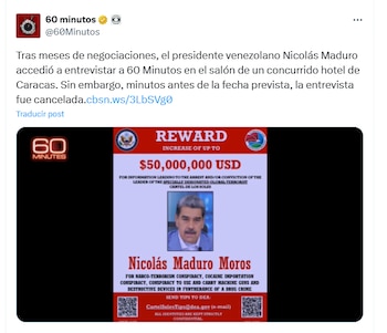 Maduro annule son entretien avec CBS