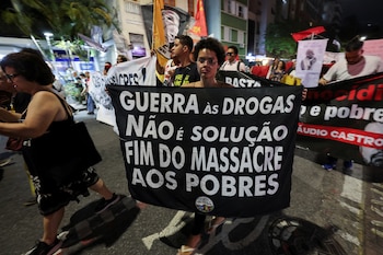Une manifestation à Rio de