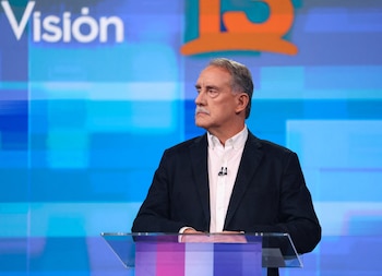 Eduardo Ártes, candidat indépendant, pendant