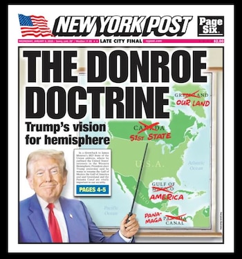"La Doctrine Donroe", la couverture