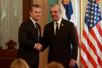 Pete Hegseth avec le président