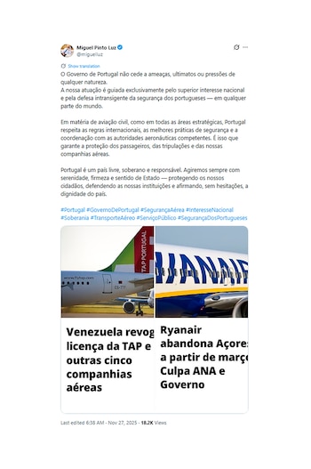 Message de Miguel Pinto