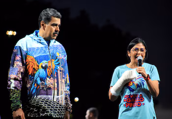Nicolas Maduro et Delcy Rodriguez