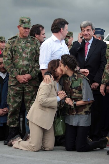 Ingrid Betancourt a été libérée en