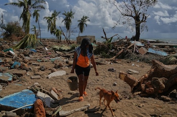 Une femme et son chien