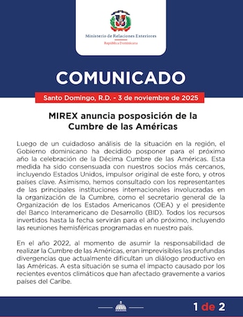 Le communiqué du ministère de