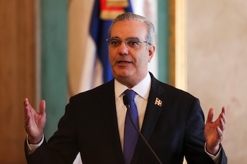 Le président dominicain, Luis Abinader,