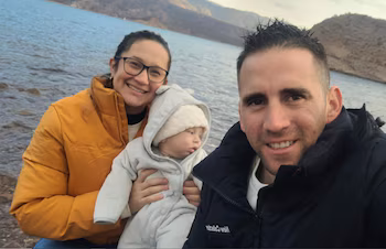 Nahuel Gallo, sa compagne, María