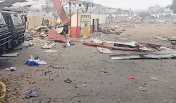 L’image terrifiante des installations