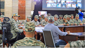 Nicolas Maduro dans l'un des