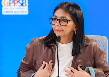 Delcy Rodríguez, présidente par intérim, était
