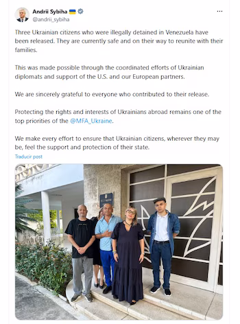 Message d'Andrii Sybiha