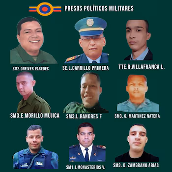 Les militaires emprisonnés pour