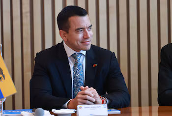 Le président de l'Équateur, Daniel Noboa (Europa Press)