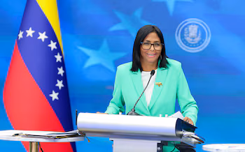Le président en charge du Venezuela, Delcy Rodríguez, n'a pas encore commenté la convocation de nouvelles élections présidentielles (Reuters)