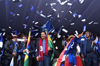 L'ancien président bolivien, Luis Arce, est détenu depuis le 12 décembre (REUTERS/Claudia Morales)