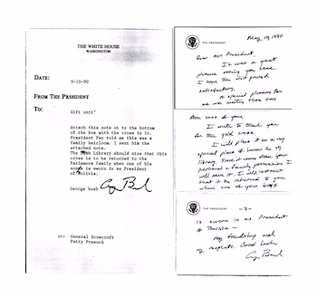 George Bush et Jaime Paz