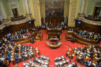 L'inauguration du nouveau Parlement de l'Uruguay (Sénat)