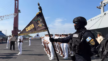 L'escadron naval de l'amitié amarré à Puerto Quetzal est un symbole du renforcement des relations entre les deux pays./(Armée guatémaltèque)