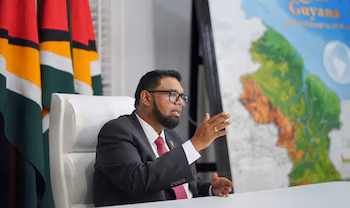 Irfaan Ali, président guyanais, revendique le territoire d'Essequibo comme faisant partie de la Guyane