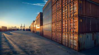 Conteneurs au port