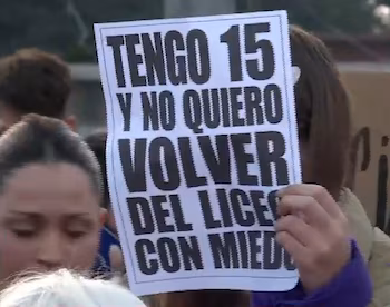 Le fémicide d'Avril a provoqué une agitation à Ciudad del Plata, en Uruguay (Capture Telemundo/Douzième chaîne)