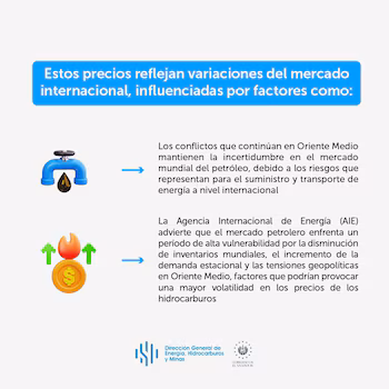 La situation du marché pétrolier et les conflits au Moyen-Orient expliquent la récente stabilité des prix du carburant au Salvador. (Image : DGEHM)