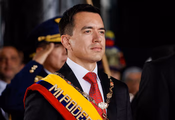 Le président de l'Équateur, Daniel Noboa (REUTERS/Karen Toro/File)
