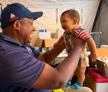 L'hôpital de campagne dominicain est devenu le centre de soins médicaux le plus fréquenté de la zone touchée par le double tremblement de terre au Venezuela. (Photo fournie par le ministère de la Santé publique de la République dominicaine)