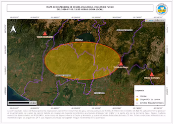 Les autorités sanitaires, de protection civile et INSIVUMEH maintiennent une surveillance permanente et demandent de suivre uniquement les chaînes officielles concernant le Volcan Fuego.