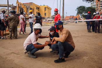 Près de trois mille personnes sont mortes des tremblements de terre dévastateurs au Venezuela (REUTERS/Adriano Machado)