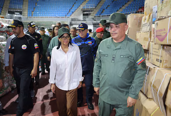 Le président en charge du Venezuela, Delcy Rodríguez. JUAN CARLOS / PRÉSIDENCE VENEZUELIENNE