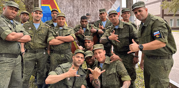 Soldats cubains en Russie