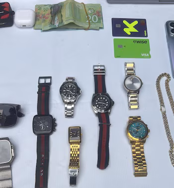 Au cours de l'opération, les agents ont saisi 197 000 RD$ en espèces, en plus de dollars canadiens et de pesos colombiens, dont le montant n'a pas été précisé./ (Police nationale de la République Dominicaine)