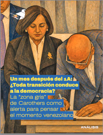 Peinture représentant un homme signant un document à côté d'une femme, accompagnée du logo du Laboratoire de la Paix et d'un texte explicatif