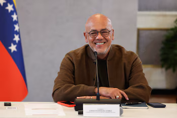 La levée des sanctions contre Jorge Rodríguez par les États-Unis a coïncidé avec la réactivation de la table de dialogue à Caracas. REUTERS/Leonardo Fernández Viloria