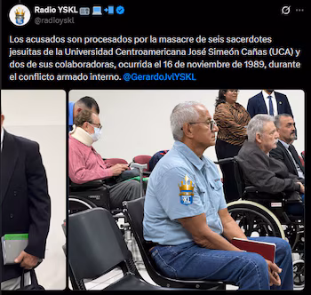 Trois reports, 35 ans d'attente et onze accusés : le procès du massacre des Jésuites au Salvador est reporté à 2027 (Capture d'écran)